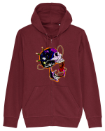 Skull Hanorac cu fermoar Unisex Connector