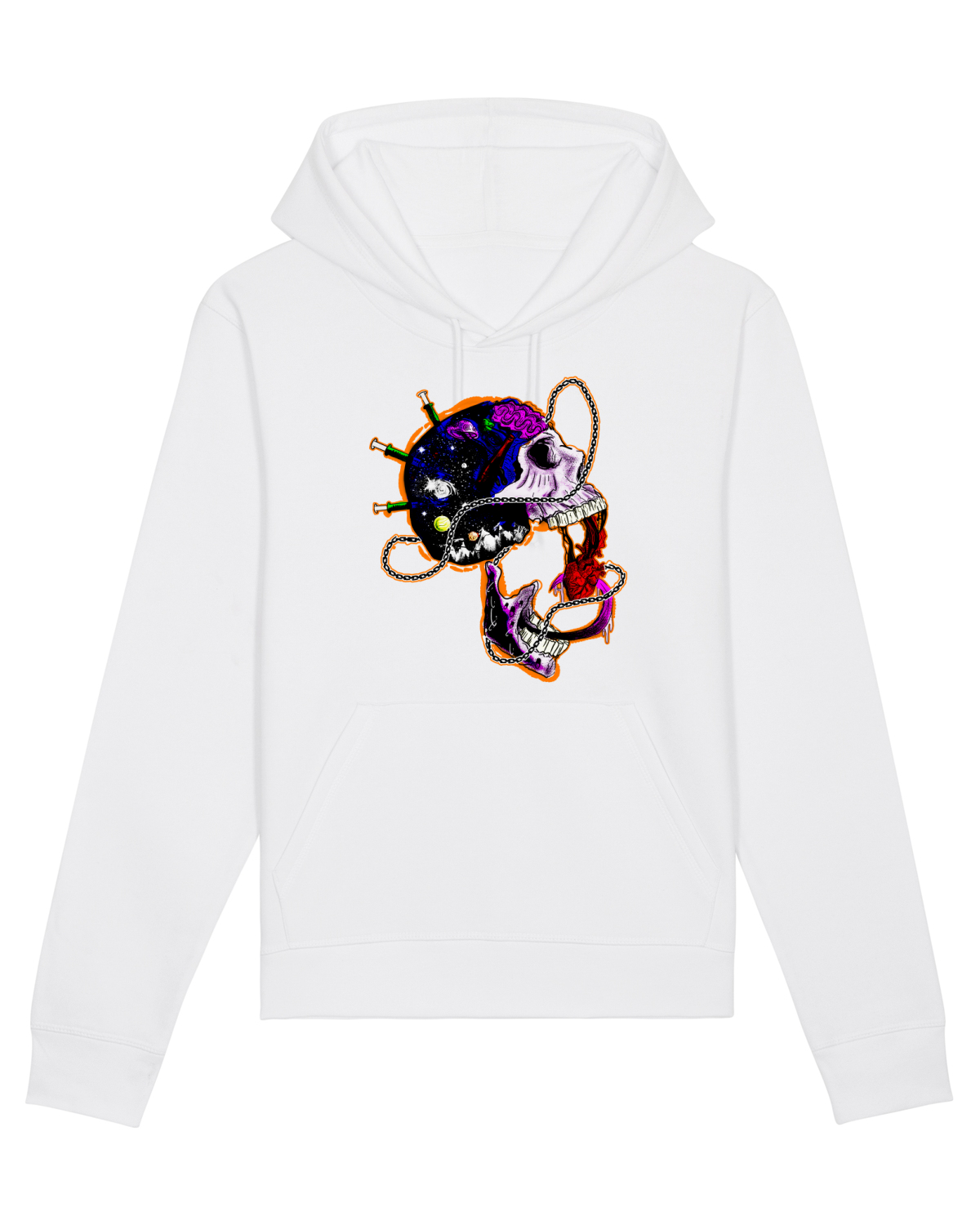 Hanorac Unisex Drummer White