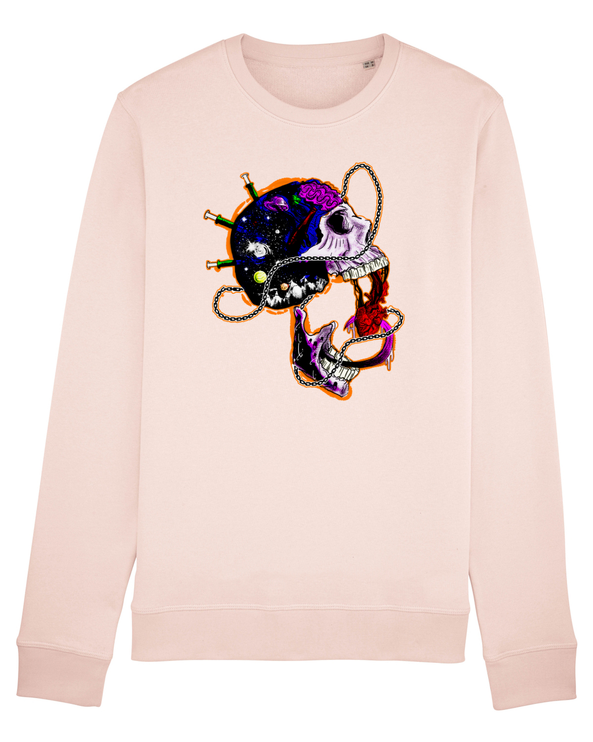 Bluză mânecă lungă Unisex Rise Candy Pink