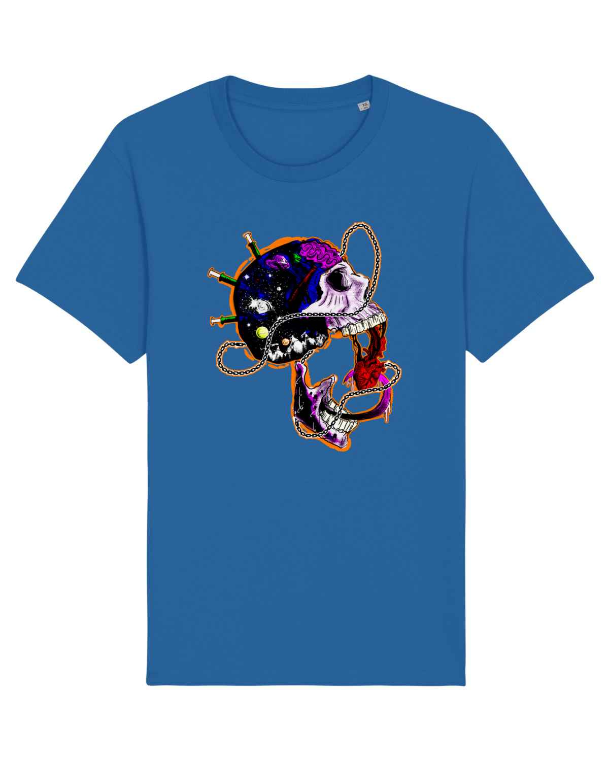 Tricou mânecă scurtă Unisex Rocker Royal Blue
