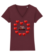 Love Tricou mânecă scurtă guler V Damă Evoker
