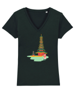 Travel Tricou mânecă scurtă guler V Damă Evoker