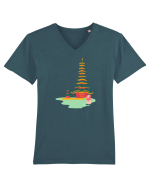 Travel Tricou mânecă scurtă guler V Bărbat Presenter