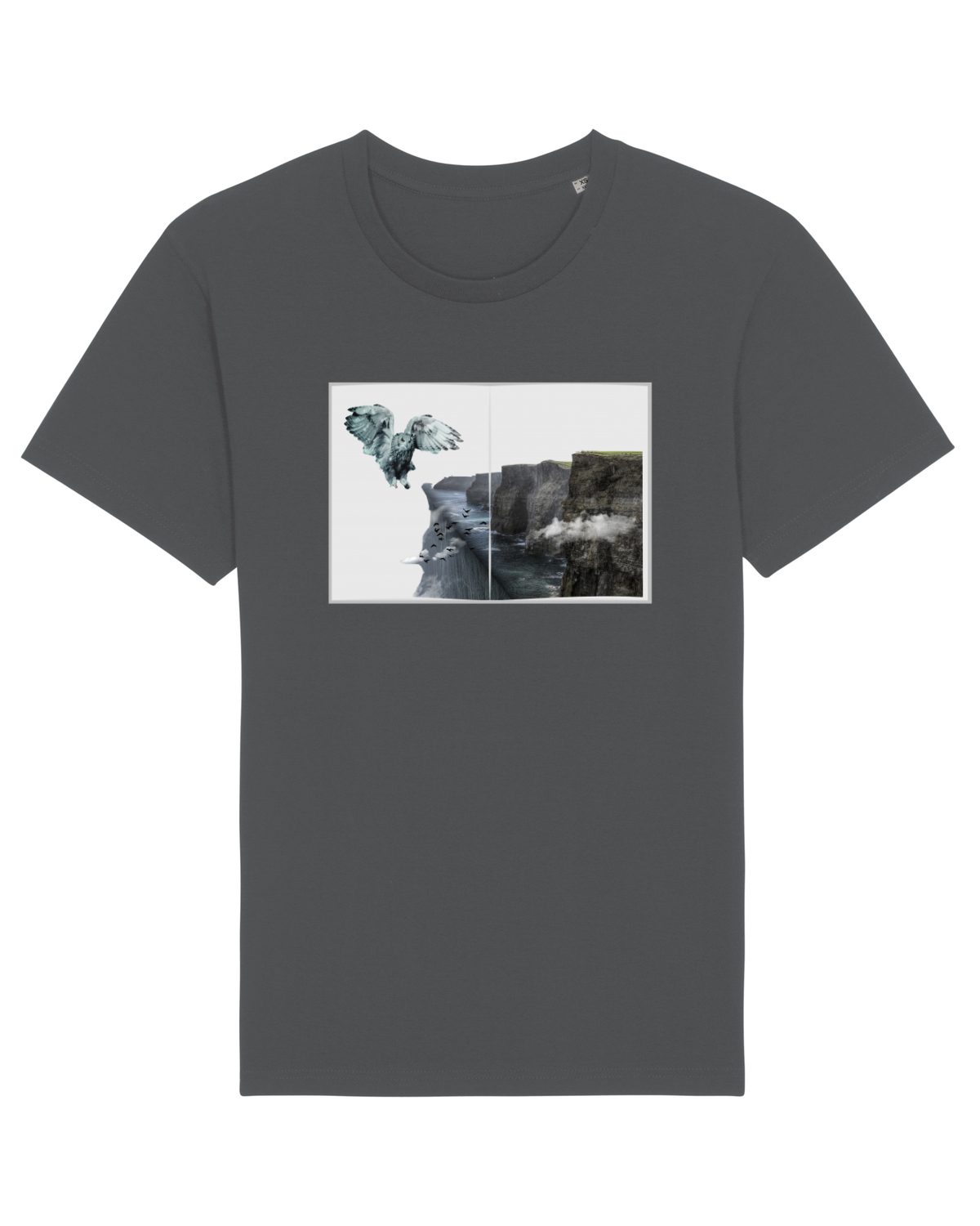 Tricou mânecă scurtă Unisex Rocker Anthracite