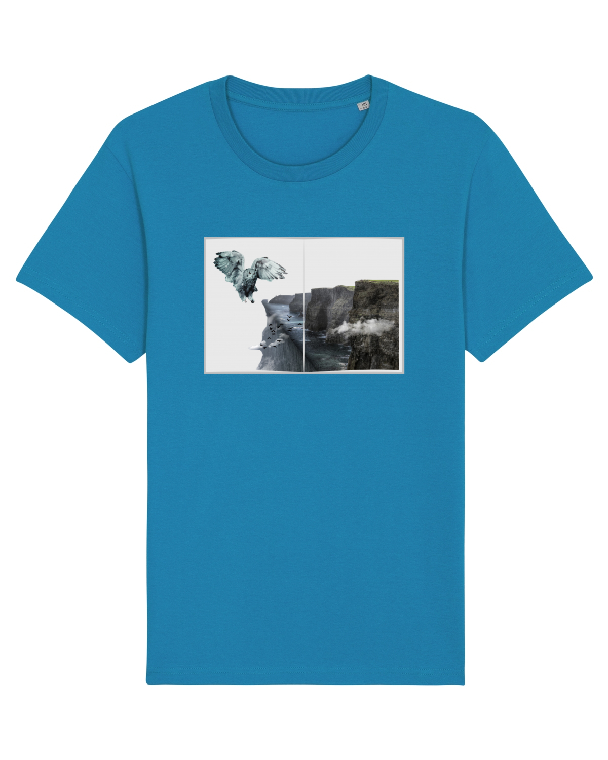 Tricou mânecă scurtă Unisex Rocker Azur
