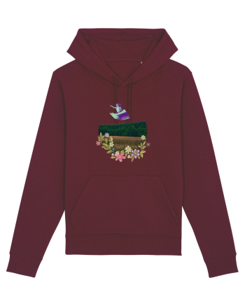 In-flight travel Burgundy