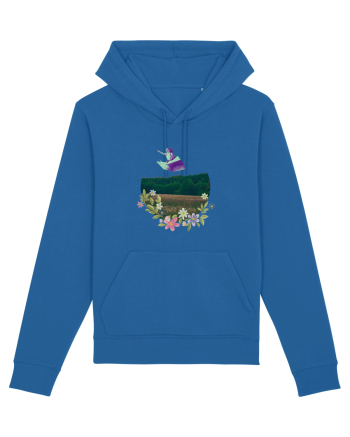 In-flight travel Royal Blue