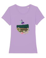 In-flight travel Tricou mânecă scurtă guler larg fitted Damă Expresser