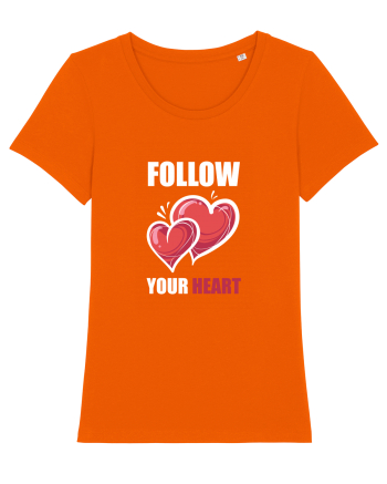 FOLLOW YOUR HEART Bright Orange