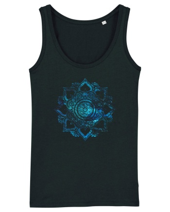 Blue Mandala Black