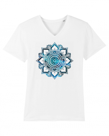 Blue Mandala White
