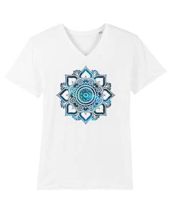 Blue Mandala White