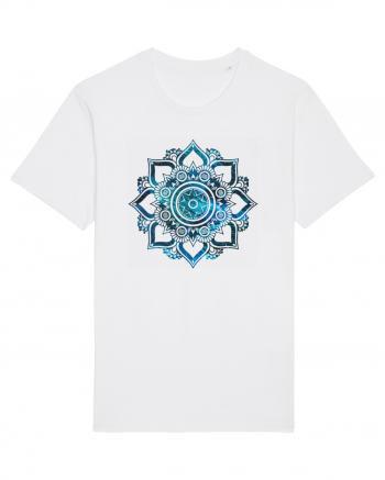 Blue Mandala White