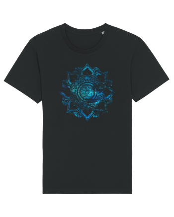 Blue Mandala Black
