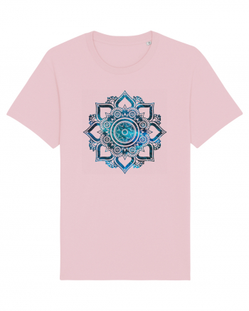 Blue Mandala Cotton Pink