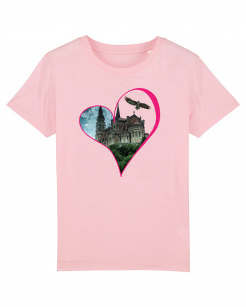 Castle at night Cotton Pink
