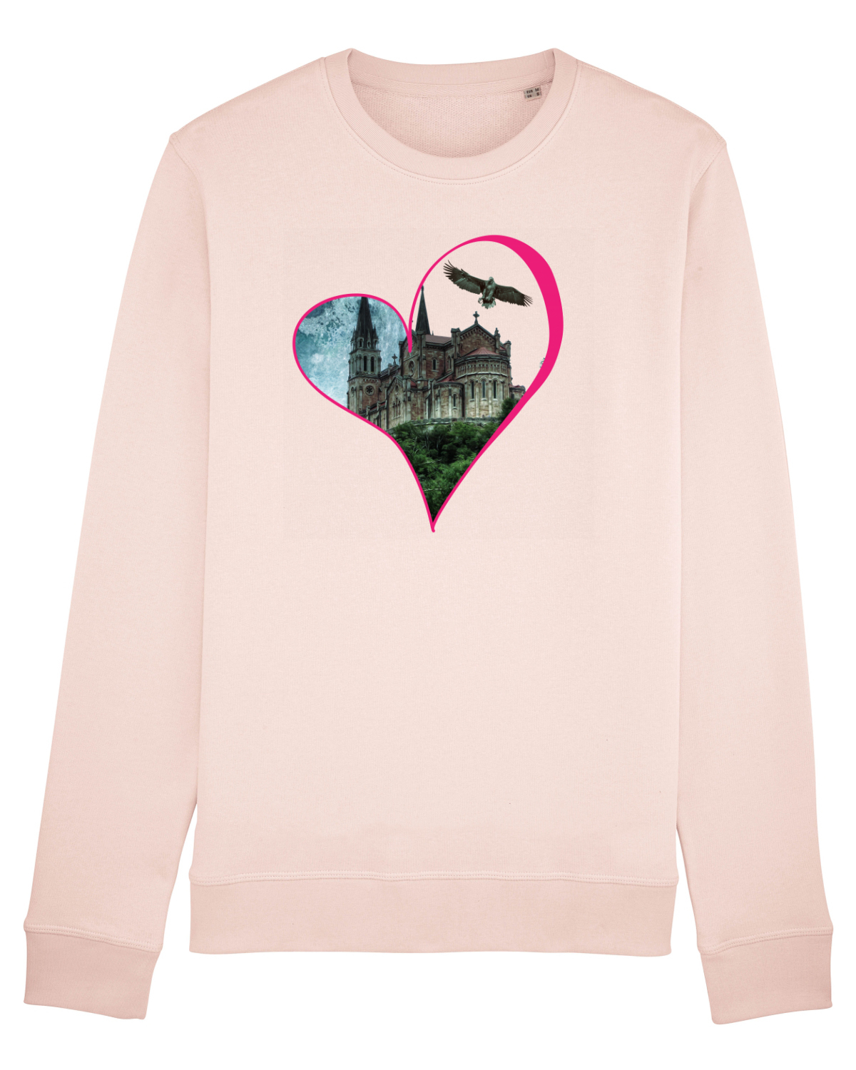 Bluză mânecă lungă Unisex Rise Candy Pink