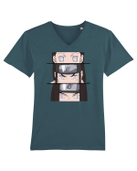 Neji Hyuga Tricou mânecă scurtă guler V Bărbat Presenter