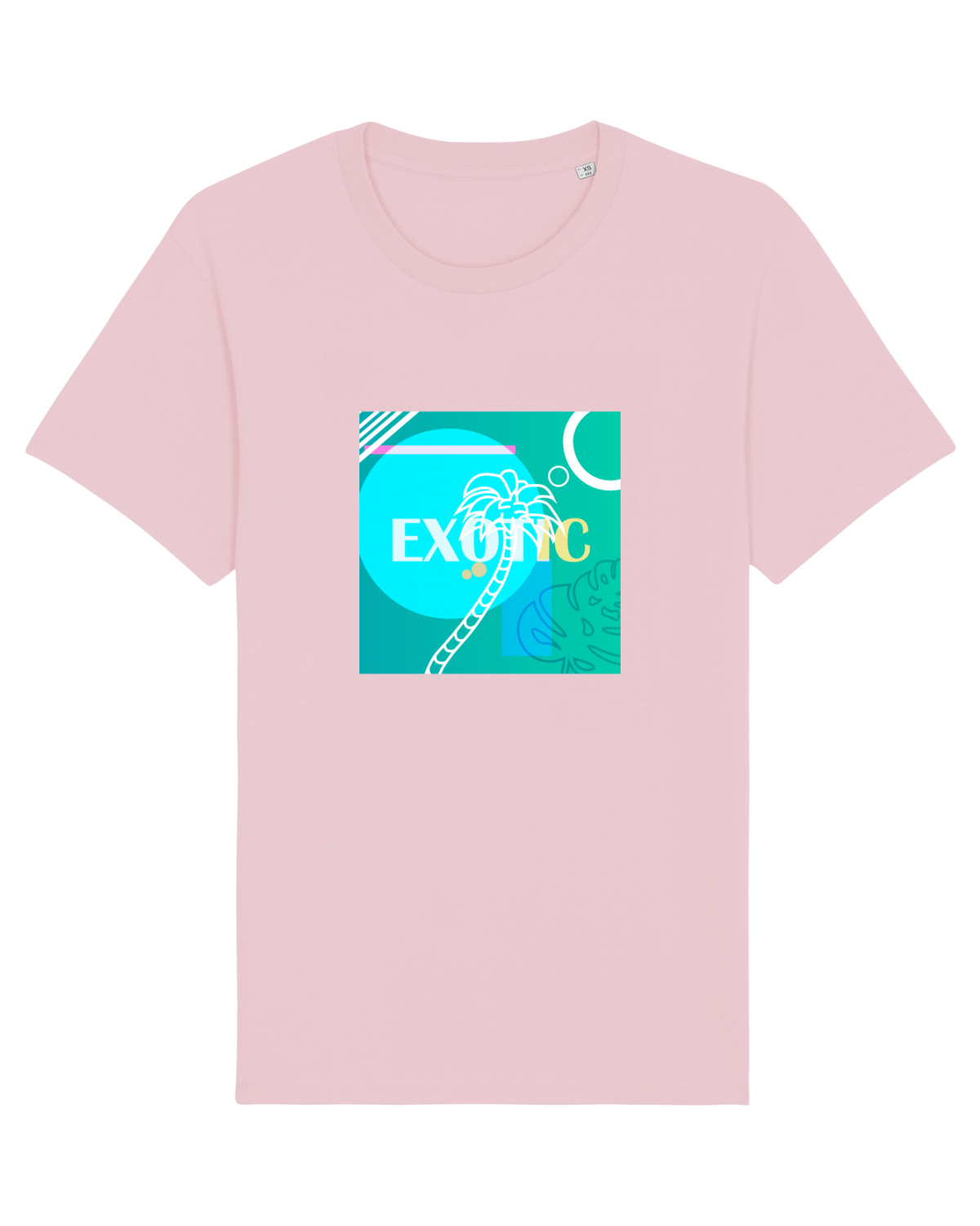 Tricou mânecă scurtă Unisex Rocker Cotton Pink