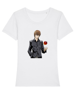 Light Yagami  Tricou mânecă scurtă guler larg fitted Damă Expresser