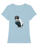 L Tricou mânecă scurtă guler larg fitted Damă Expresser
