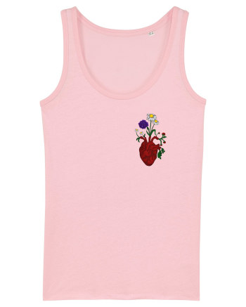 Inima cu flori  Cotton Pink