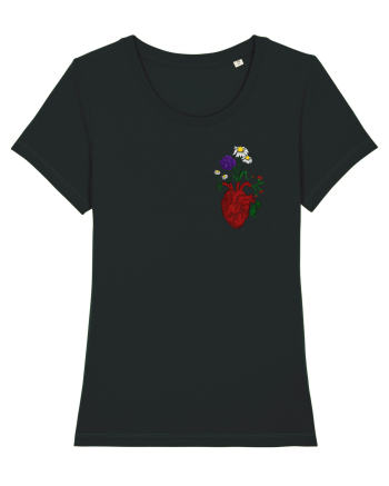 Inima cu flori  Black