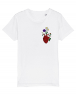 Inima cu flori  Tricou mânecă scurtă  Copii Mini Creator