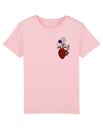Inima cu flori  Cotton Pink