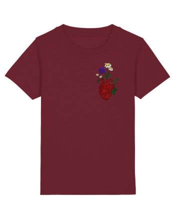 Inima cu flori  Burgundy