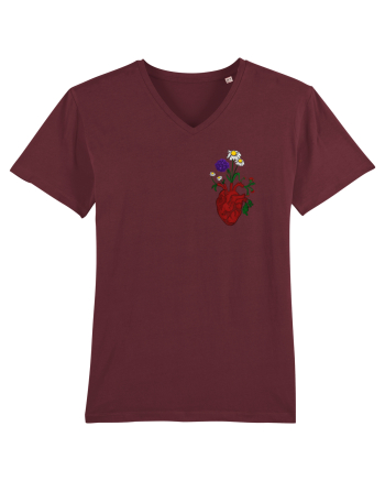 Inima cu flori  Burgundy