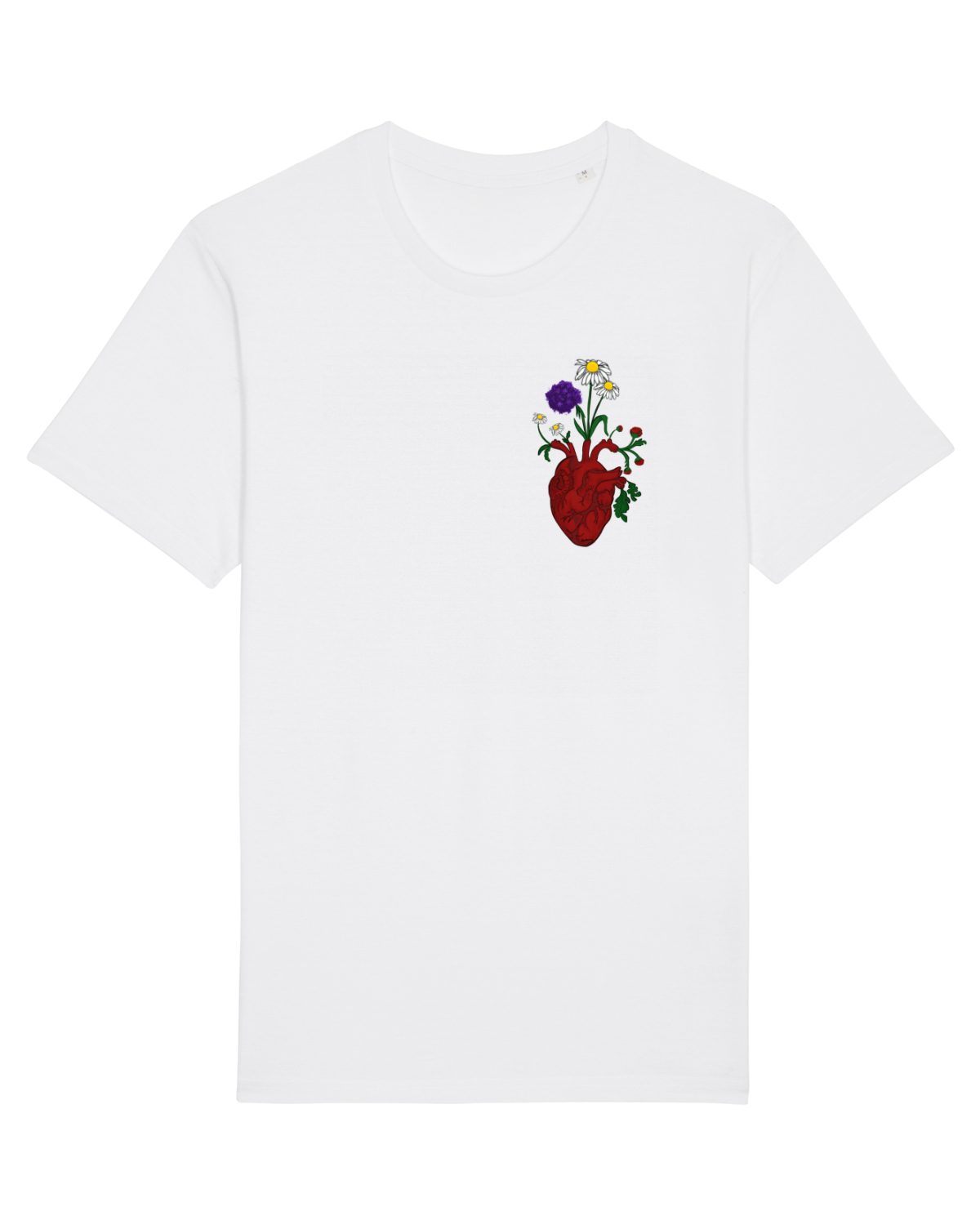 Tricou mânecă scurtă Unisex Rocker White