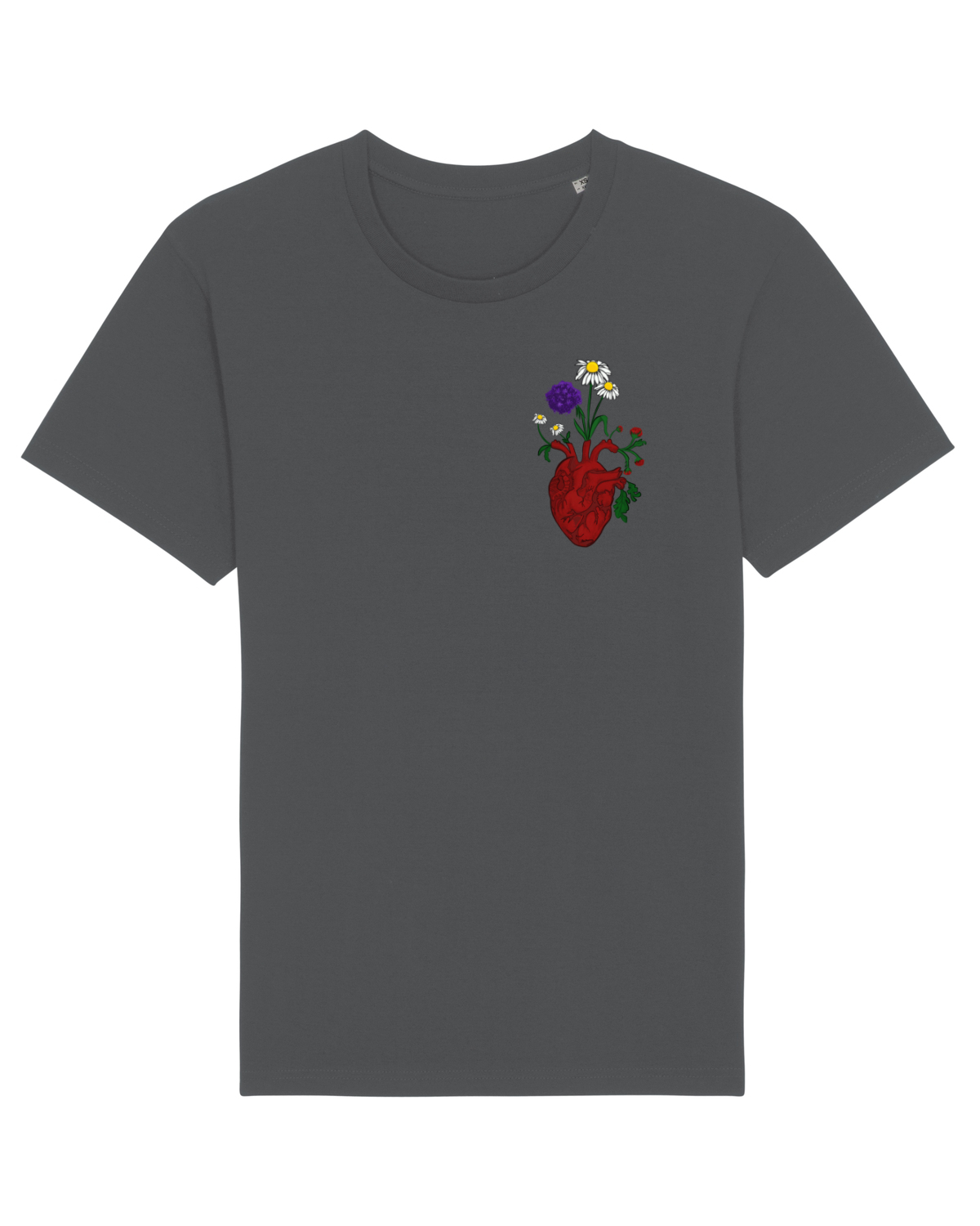 Tricou mânecă scurtă Unisex Rocker Anthracite