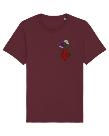 Inima cu flori  Burgundy