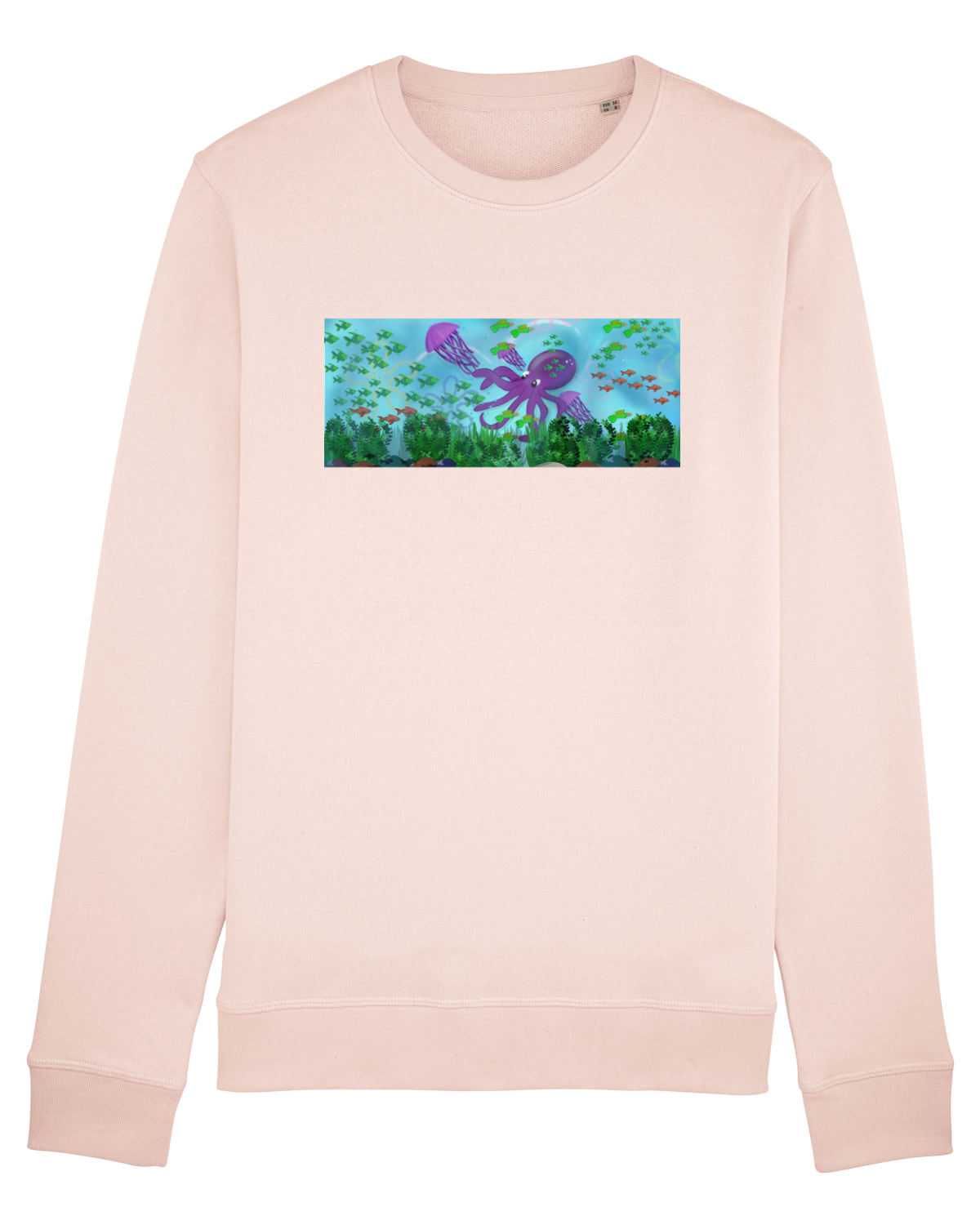 Bluză mânecă lungă Unisex Rise Candy Pink