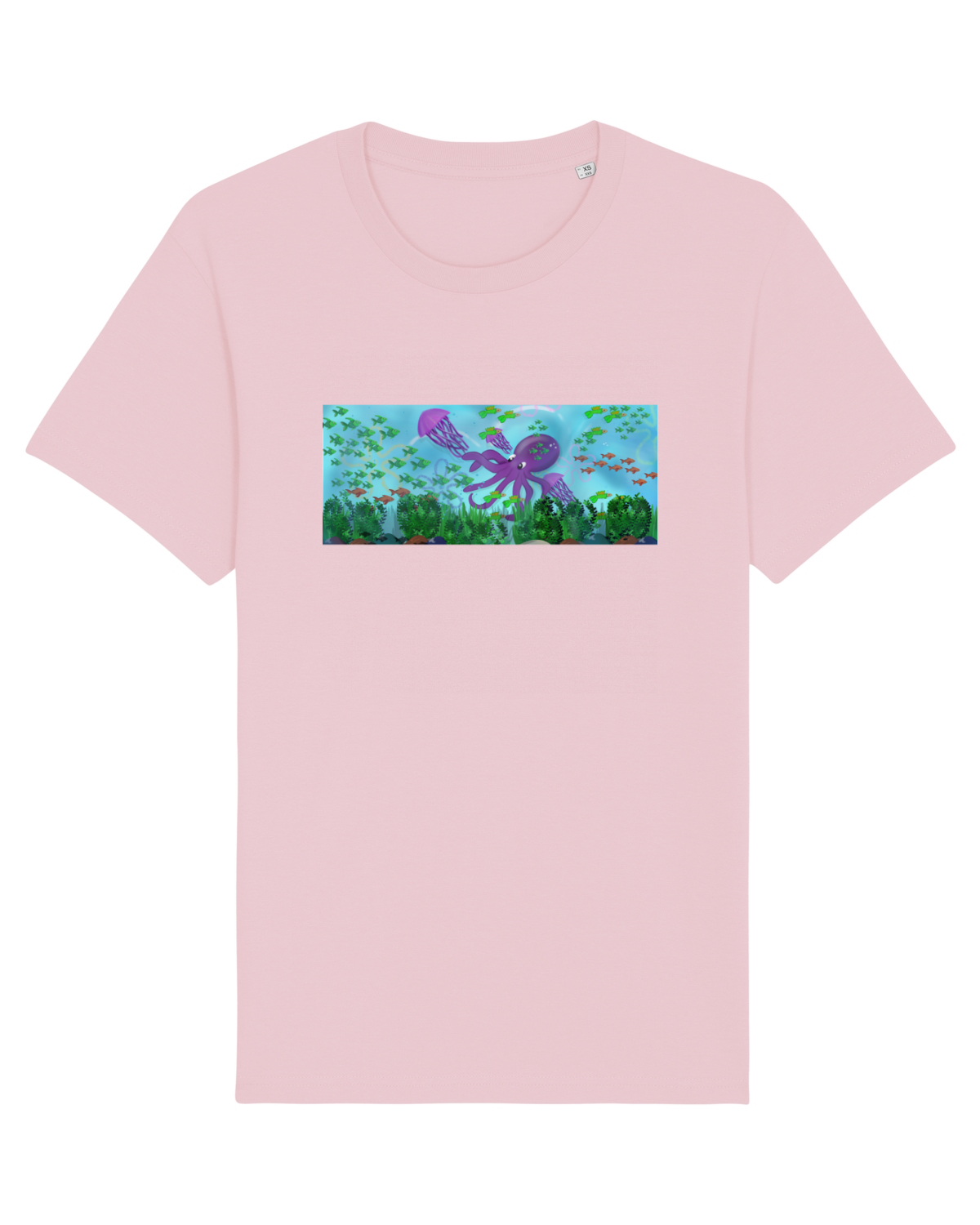 Tricou mânecă scurtă Unisex Rocker Cotton Pink