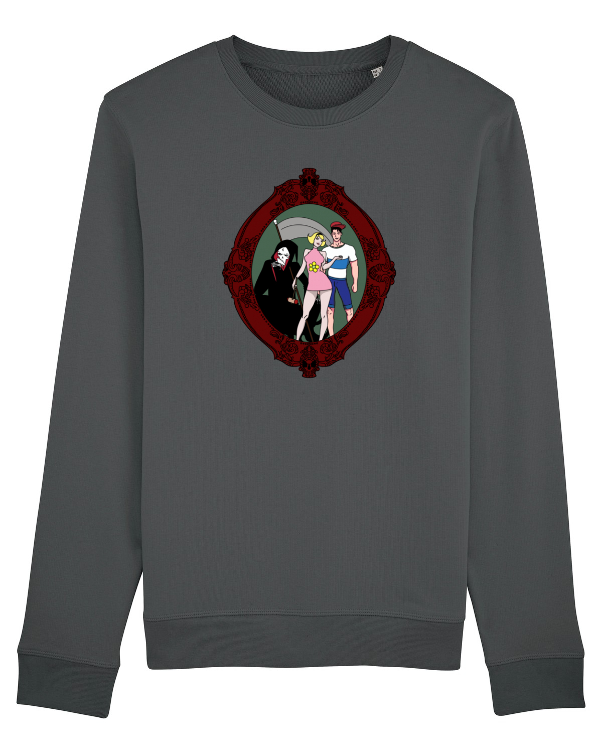 Bluză mânecă lungă Unisex Rise Anthracite
