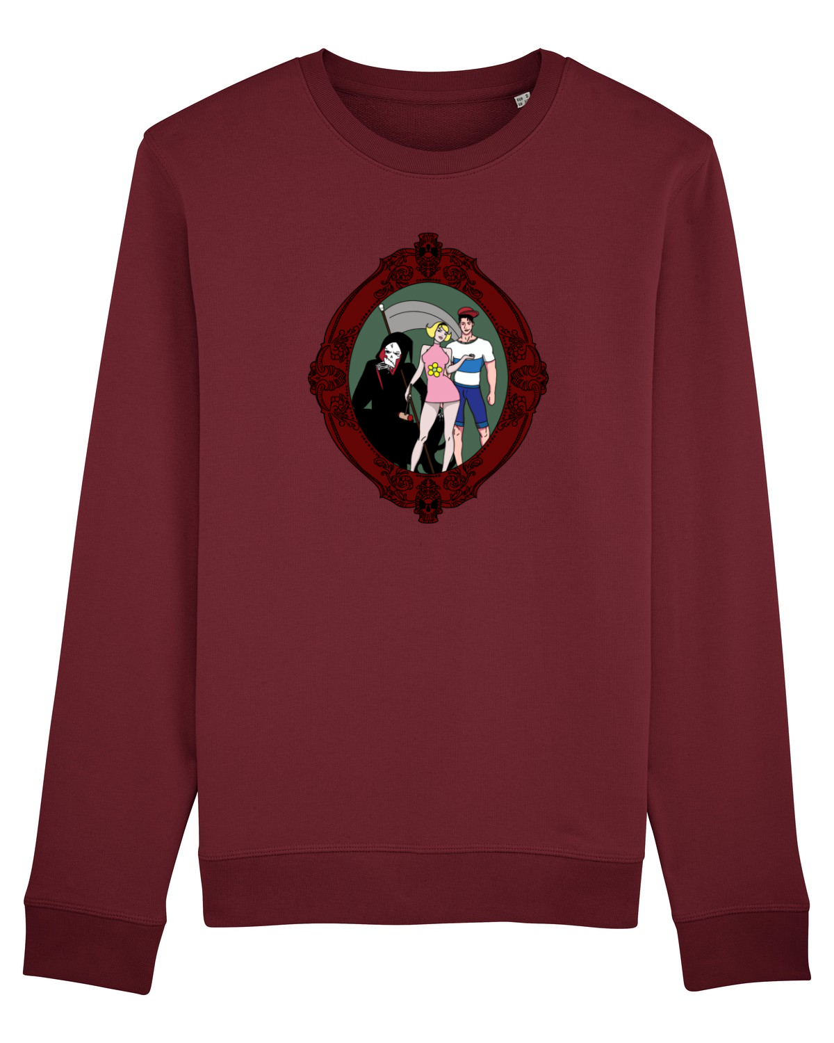 Bluză mânecă lungă Unisex Rise Burgundy