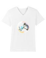 Anxietate  Tricou mânecă scurtă guler V Bărbat Presenter