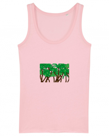 Boxed Palmtrees Cotton Pink