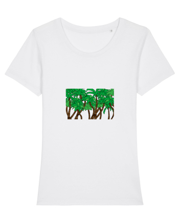 Boxed Palmtrees White