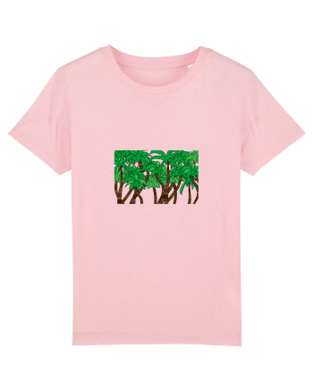 Boxed Palmtrees Cotton Pink