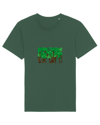 Boxed Palmtrees Bottle Green