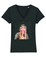 Fairy world Tricou mânecă scurtă guler V Damă Evoker