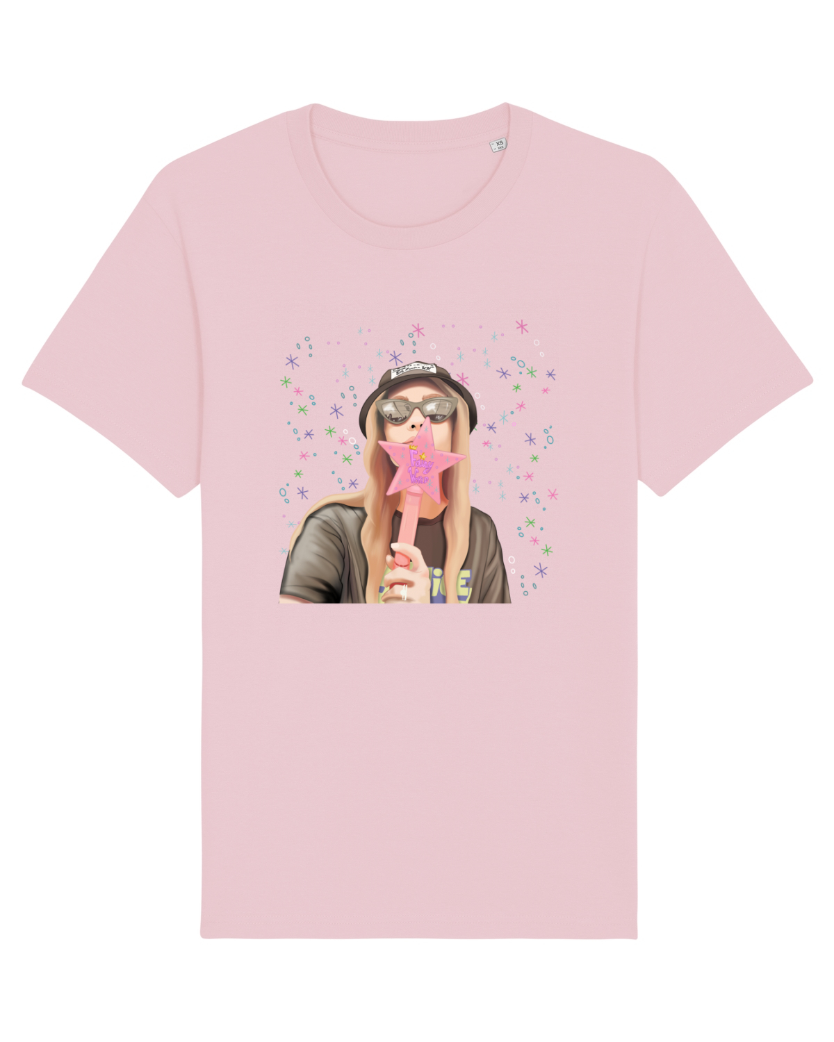 Tricou mânecă scurtă Unisex Rocker Cotton Pink