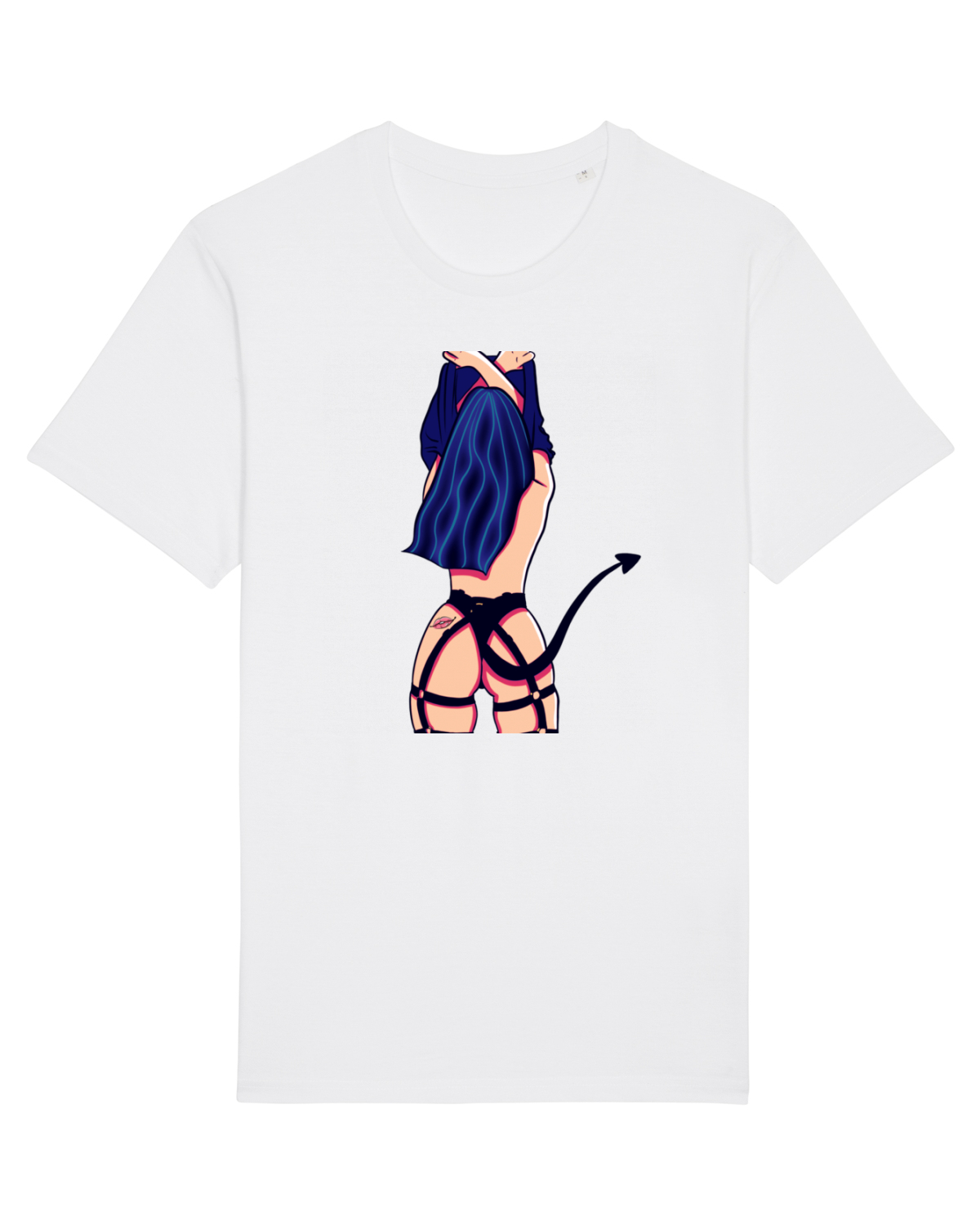 Tricou mânecă scurtă Unisex Rocker White