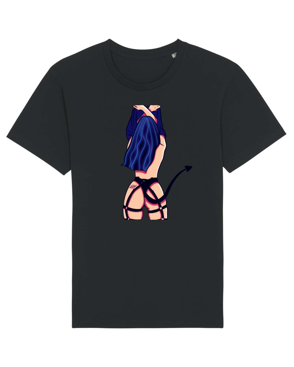 Tricou mânecă scurtă Unisex Rocker Black