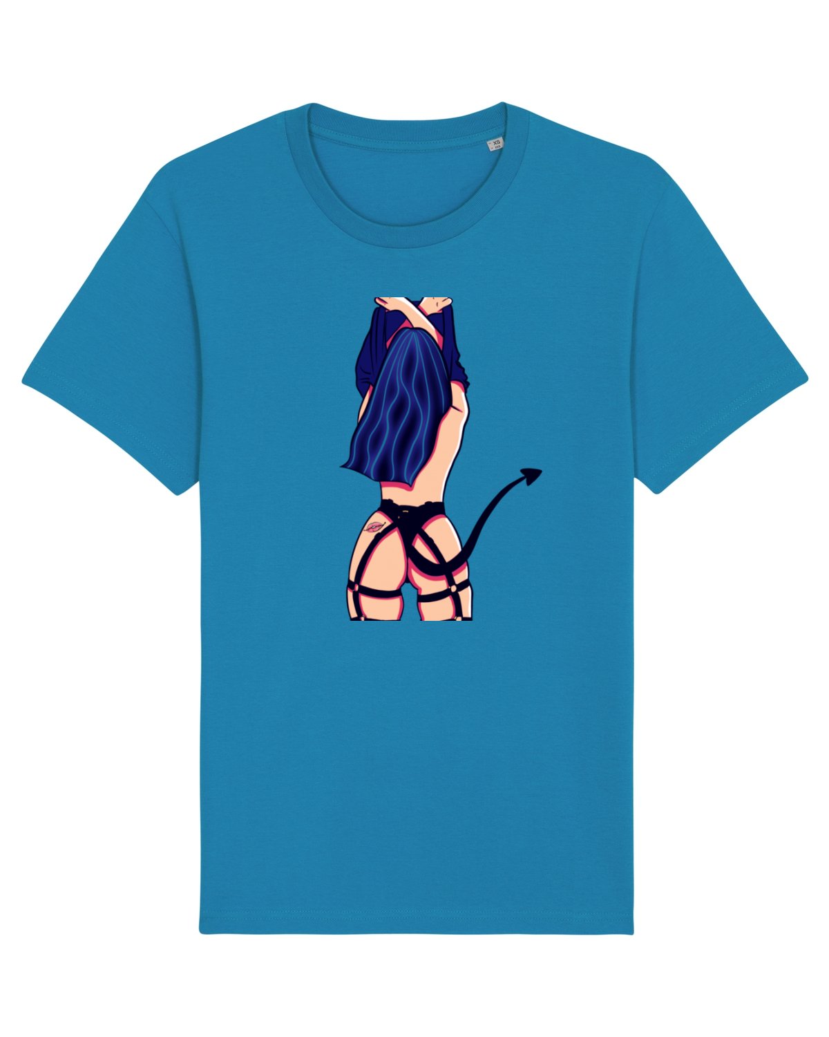 Tricou mânecă scurtă Unisex Rocker Azur