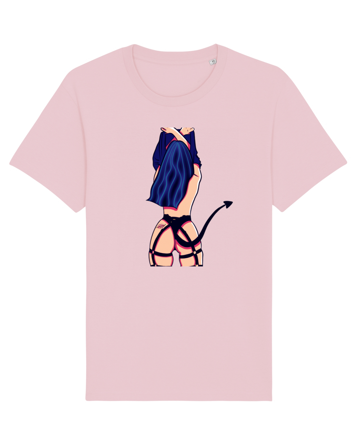Tricou mânecă scurtă Unisex Rocker Cotton Pink