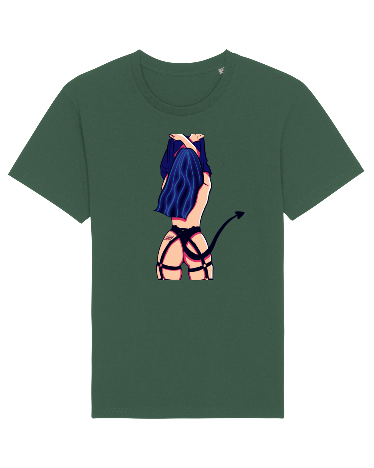 Tricou mânecă scurtă Unisex Rocker Bottle Green